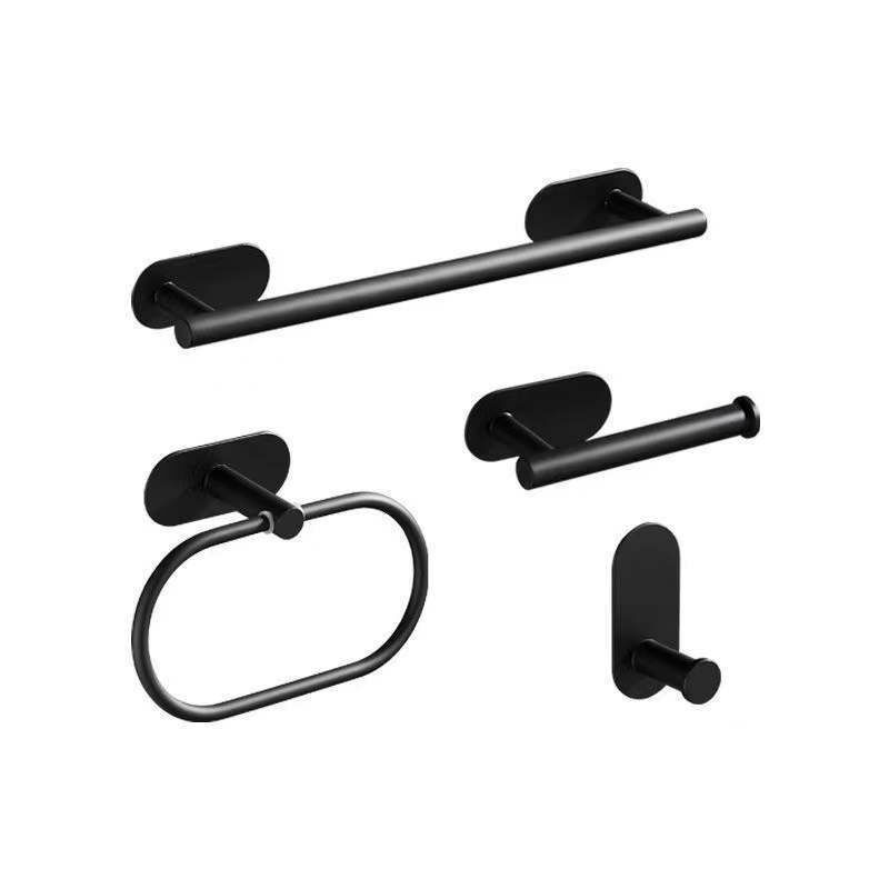 foto del prodotto fortuneville set di accessori per il bagno, portasciugamani da bagno senza foratura da 4 pezzi, anelli per asciugamani in acciaio inossidabile