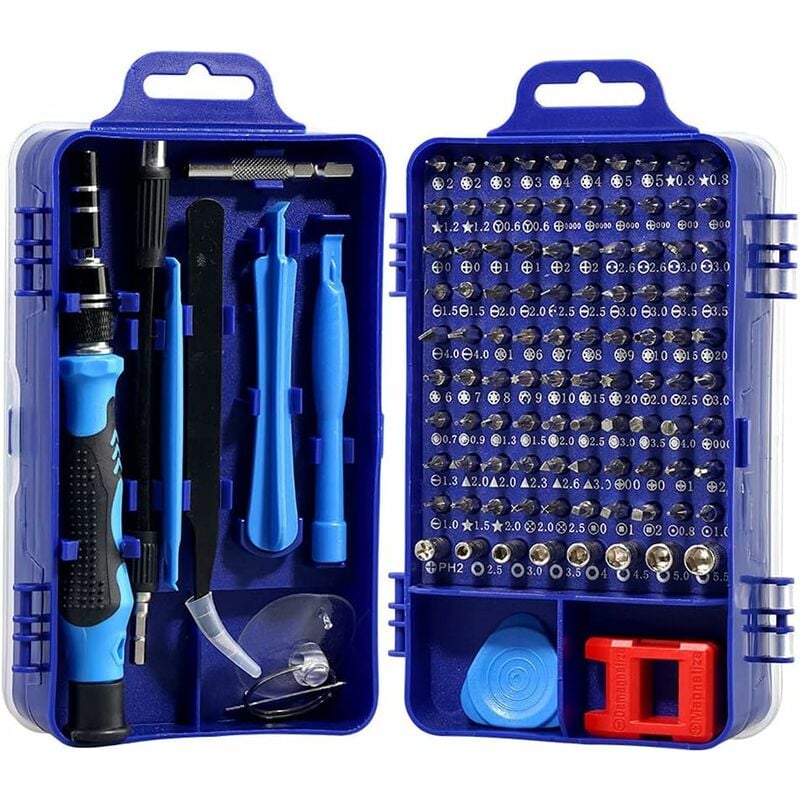 foto del prodotto fortuneville set di cacciaviti 115 in 1 set di strumenti per la riparazione di fotocamere elettroniche orologiaio gioielliere meccanico di