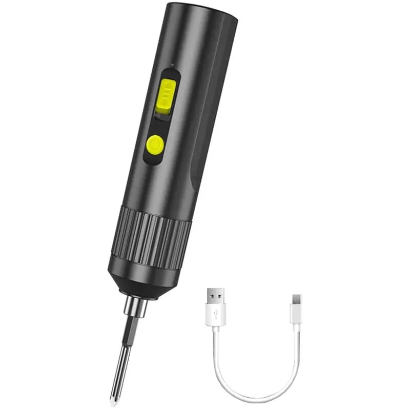 foto del prodotto fortuneville set di cacciaviti elettrici ad alta precisione, cacciavite multifunzione, ricarica usb, set di strumenti di riparazione elettronica