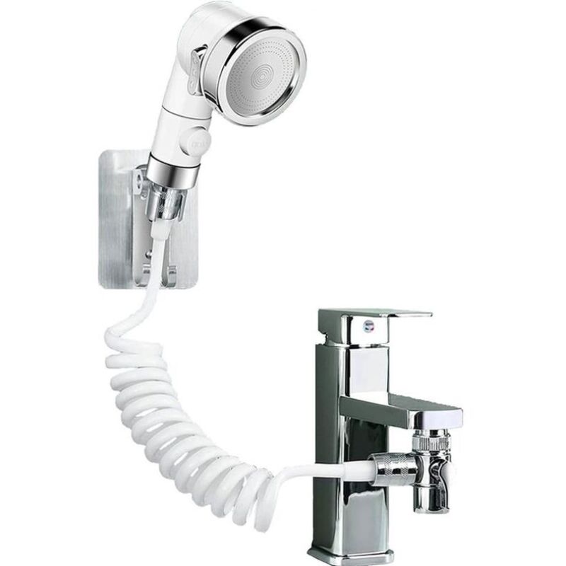 foto del prodotto fortuneville set soffione doccia per lavandino, soffione doccia adattabile al rubinetto flessibile, rubinetto da cucina, soffione doccia da bagno,