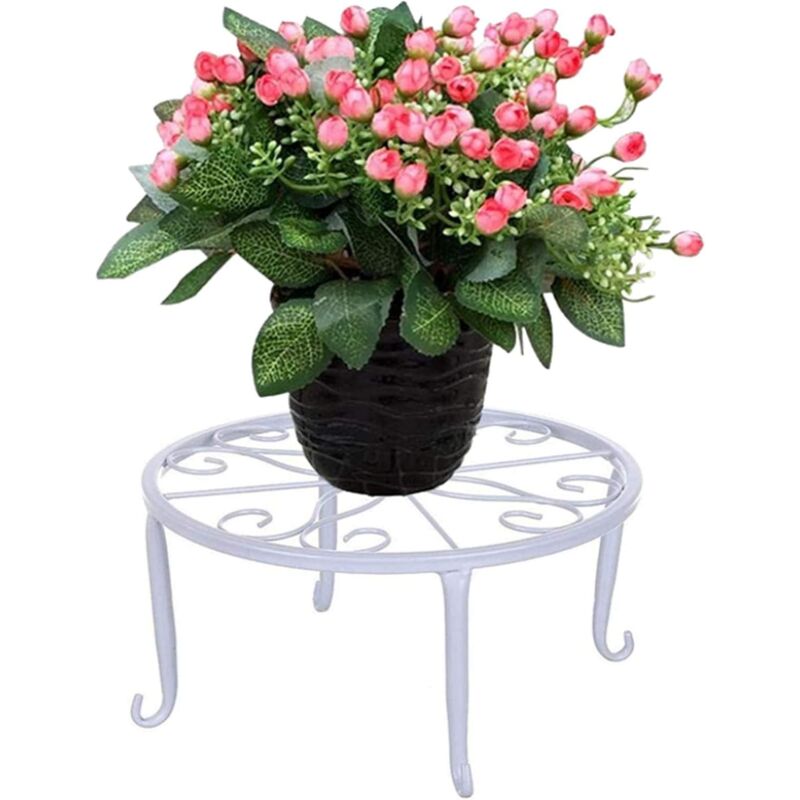 foto del prodotto fortuneville sgabello creativo per scala di costruzione di fiori in metallo portapiante per fiori in metallo supporto per piante in metallo