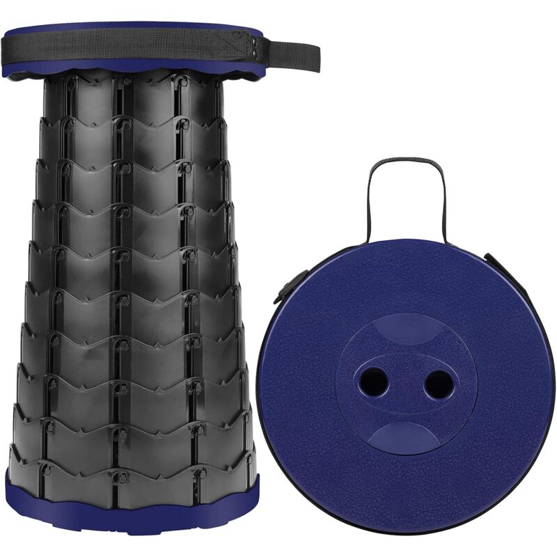 foto del prodotto fortuneville sgabello telescopico, sgabello da campeggio regolabile con grande capacit di carico, sgabello pieghevole portatile telescopico per