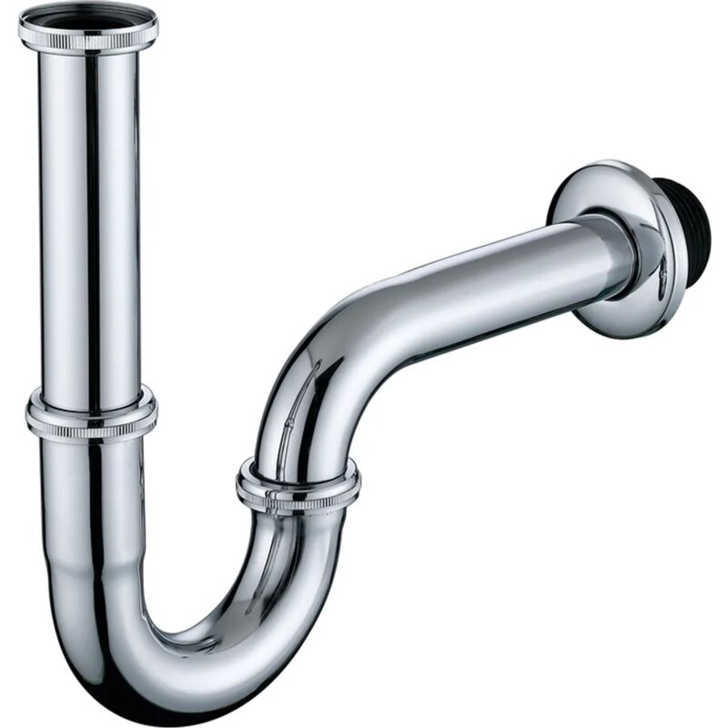 foto del prodotto fortuneville sifone tubolare in acciaio inossidabile per set di scarico lavabo 1 1 4 x32mm sifoni, tubo di immersione regolabile in altezza, sifone