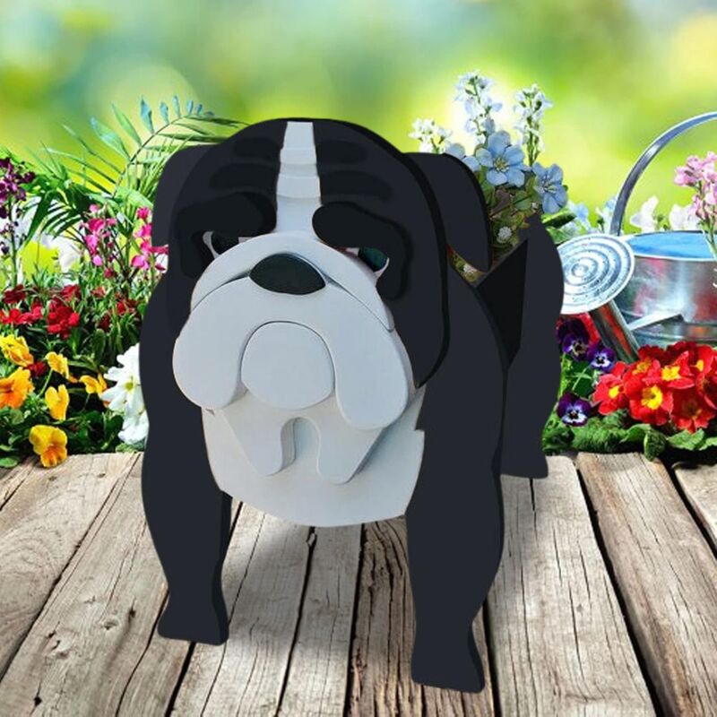 foto del prodotto fortuneville simpatico vaso da fiori per cani, fioriera in pvc a forma di animale, fioriera da esterno di grandi dimensioni, vaso decorativo con