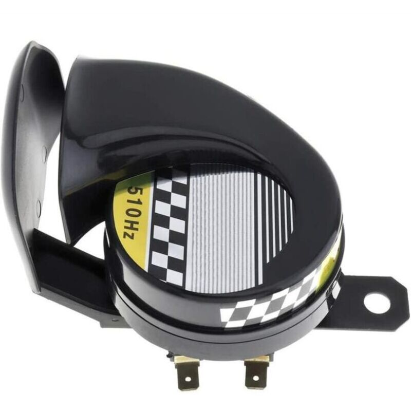 foto del prodotto fortuneville sirena per lumache 12v, tromba ad aria forte 130db 510hz sirena per lumache universale 12v impermeabile a forma di lumaca per auto,