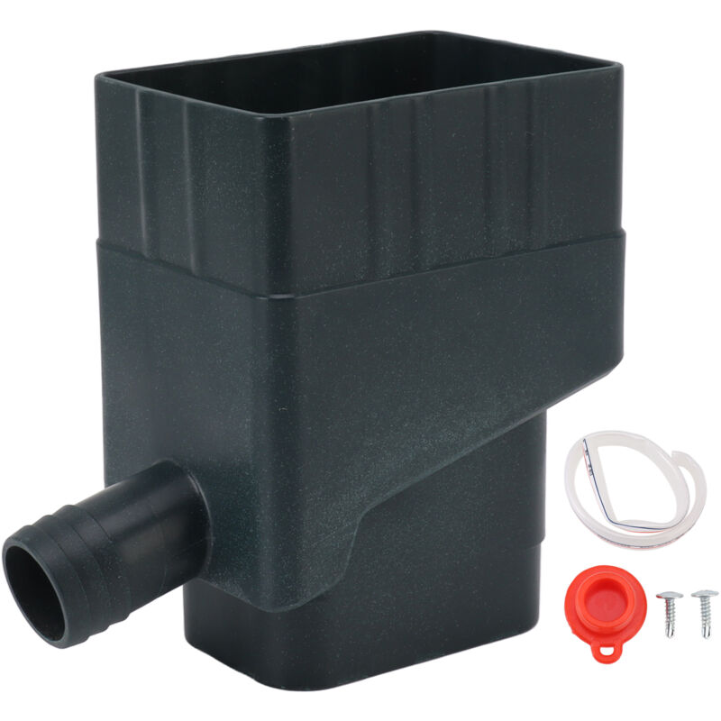 foto del prodotto fortuneville sistema di raccolta dell acqua piovana, kit di deviazione professionale per pluviali resistente ai raggi uv per giardini esterni,
