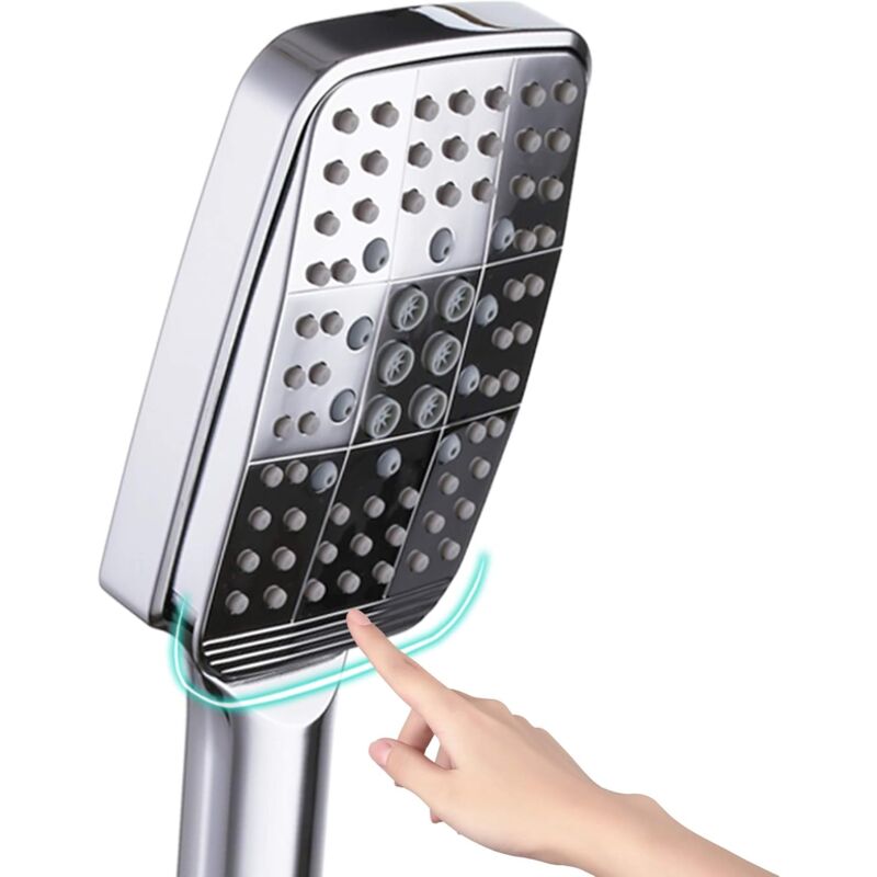 immagine 0 del prodotto fortuneville soffione doccia 6 modalit di getto, stile aggiornato, copertura completa, doccetta cromata, getto ad alta pressione, soffione doccia
