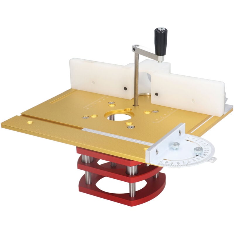 foto del prodotto fortuneville sollevatore per fresatrice con piastra superiore base per sollevamento fresatrice lavorazione del legno taglio scanalatura smussatura