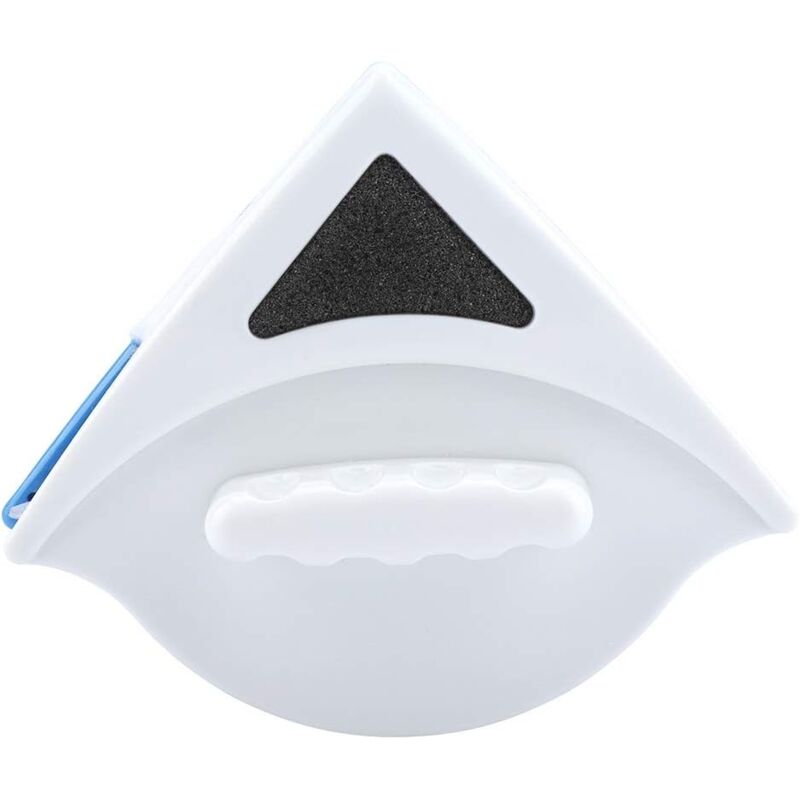 foto del prodotto fortuneville spazzola magnetica bifacciale per vetri, spazzola magnetica triangolare bifacciale per la pulizia di vetri di grande spessore