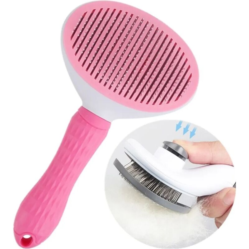 foto del prodotto fortuneville spazzola per cani e gatti, set 3 in 1, pettini per pelo corto e lungo, pettine per pelliccia, districante, spazzola per sottopelo per