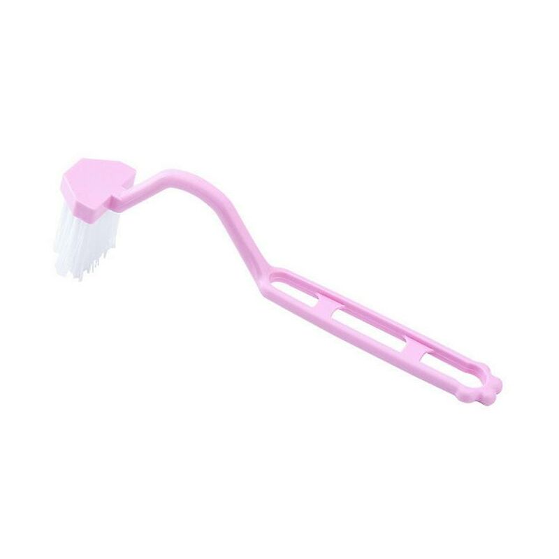 foto del prodotto fortuneville spazzola per la pulizia del bagno curva accessori per la pulizia portatili manico flessibile per scovolino detergente per spazzole
