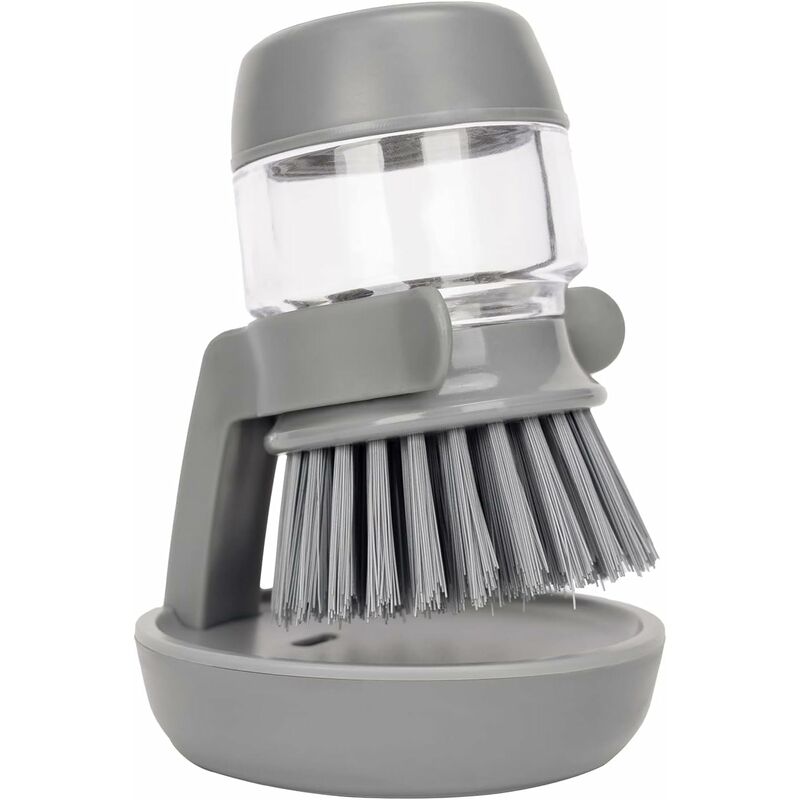foto del prodotto fortuneville spazzola per lavastoviglie con distributore di detersivo integrato e supporto, set di spazzole per lavastoviglie da cucina per la