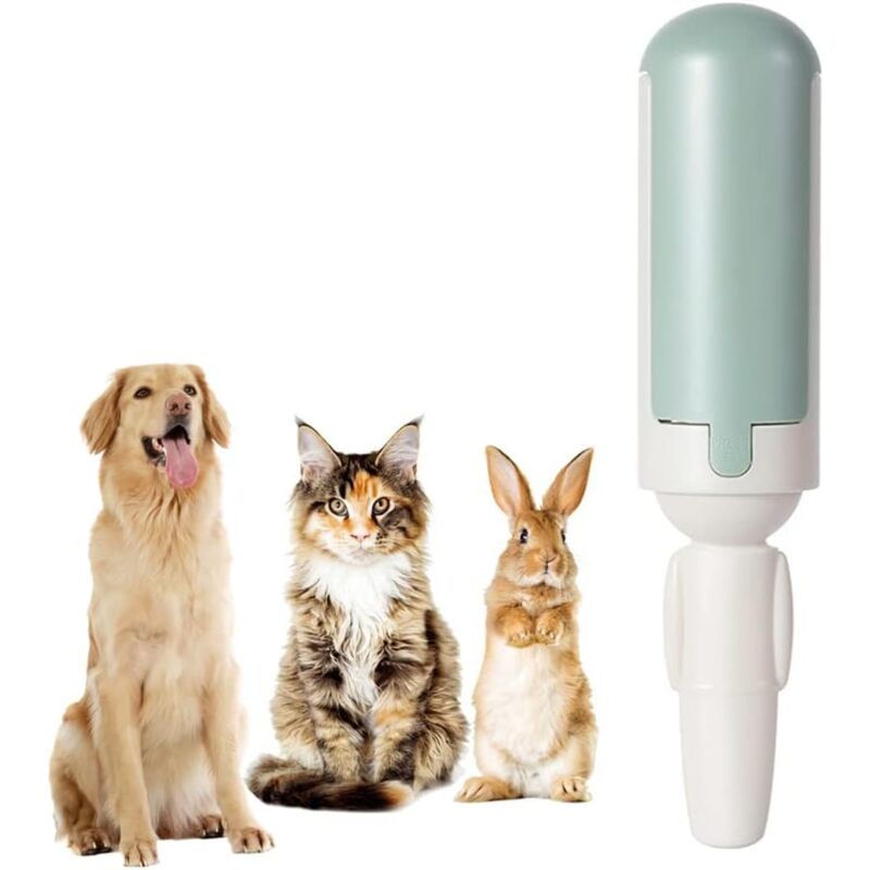 foto del prodotto fortuneville spazzola per rimuovere i peli del cane, gatto, animale domestico, appiccicoso, rullo per rimuovere i peli, levapelucchi magico,