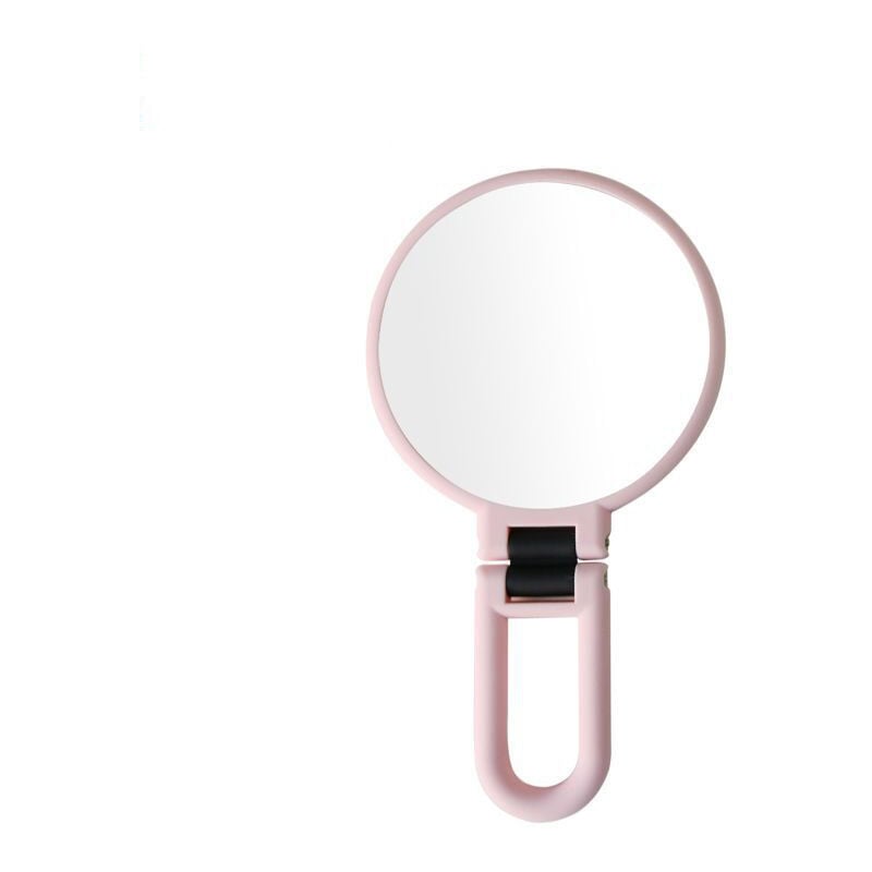 foto del prodotto fortuneville specchio tascabile 1x 15x con maniglia da viaggio, specchio ingranditore, specchio bifacciale pieghevole, specchio da donna per trucco