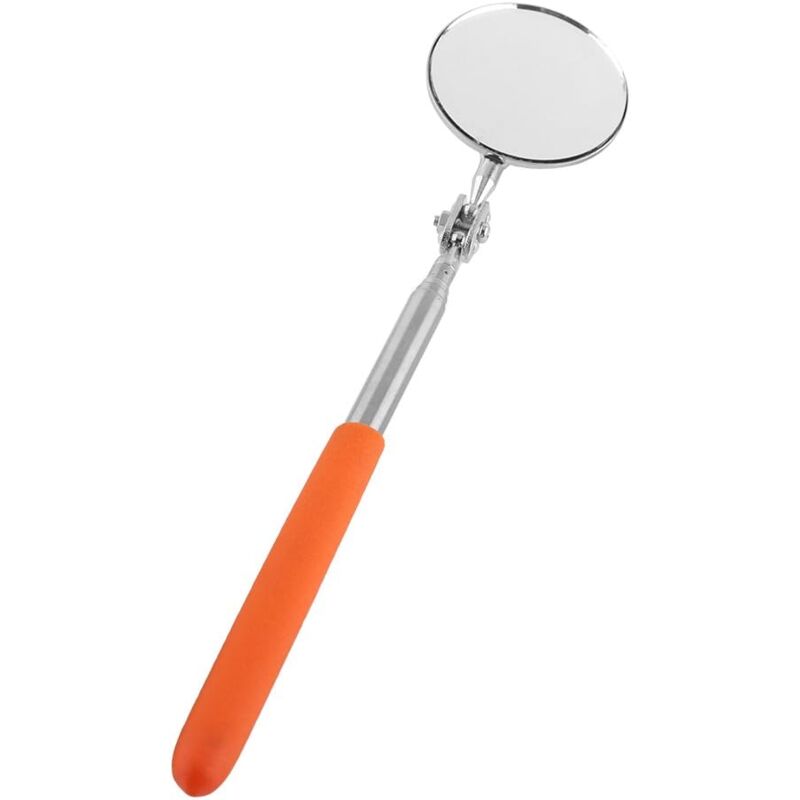 foto del prodotto fortuneville specchio telescopico per specchio di ispezione rotondo, strumento per specchio per utensili manuali con specchio telescopico