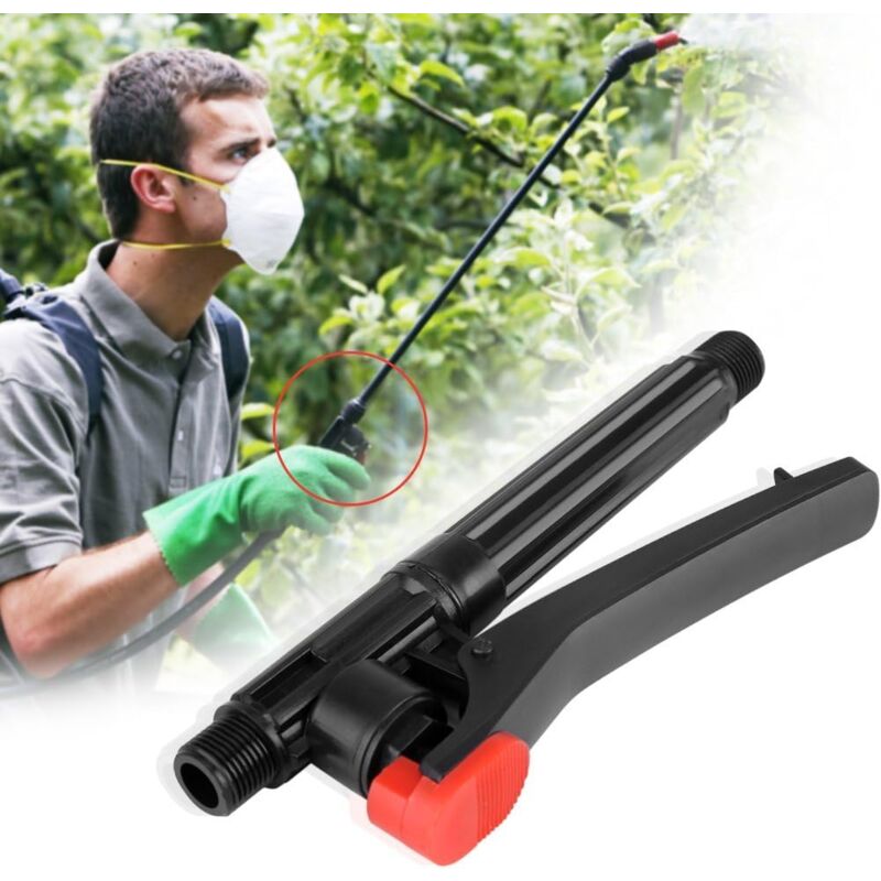 foto del prodotto fortuneville spruzzatore a zaino maniglia interruttore di spruzzo con bloccaggio automatico tubo da giardino pistola a spruzzo accessori da