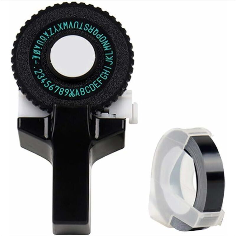 foto del prodotto fortuneville stampante per etichette 3d click small model label maker manuale fai da te macchina per lettere goffratrice macchina da scrivere con