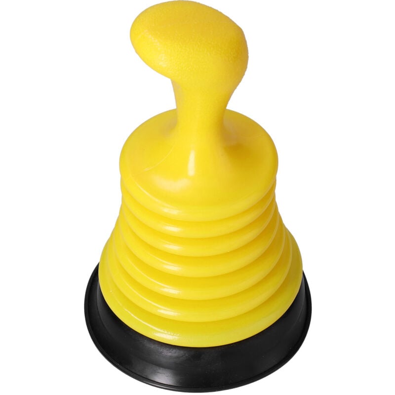 foto del prodotto fortuneville strumento di dragaggio manuale per tubi di fognatura antiblocco per stantuffo di scarico per wc per cucina, bagno, giallo
