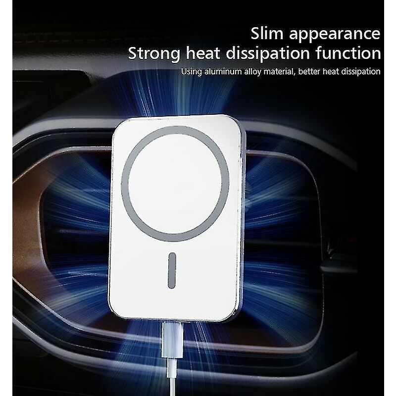 foto del prodotto fortuneville supporto per caricabatteria da auto wireless magnetico da 15 w per supporto di ricarica wireless veloce supporto per telefono e