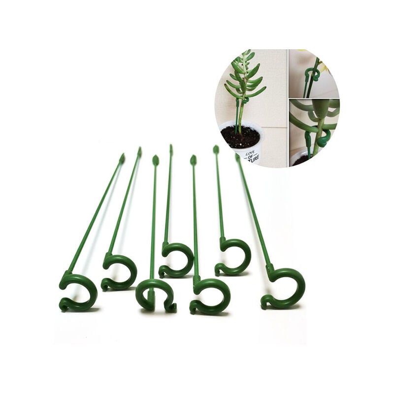 foto del prodotto fortuneville supporto per piante in plastica supporto per fiori protezione riutilizzabile strumento di fissaggio forniture per giardinaggio