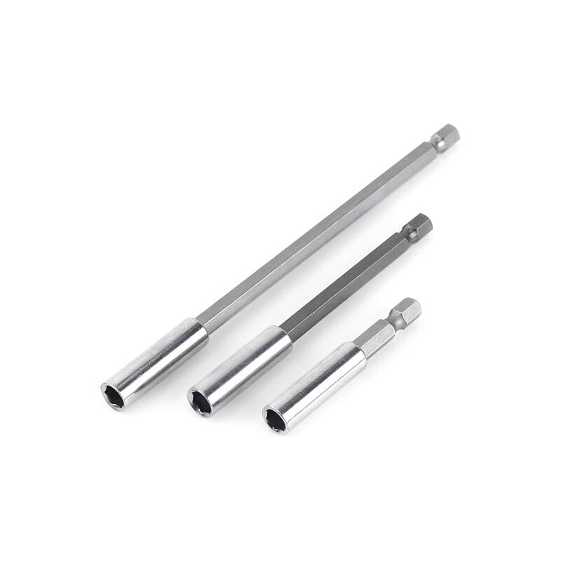 foto del prodotto fortuneville supporto per punte con codolo esagonale da 3 pezzi supporto per punte per cacciavite magnetico per trapano 1 4 esteso