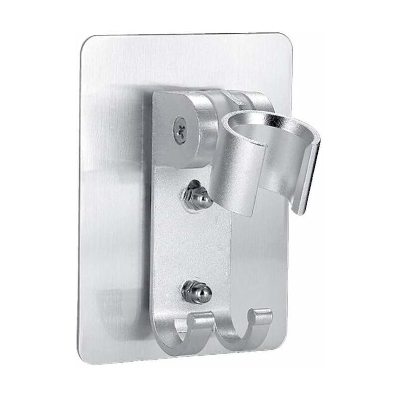 foto del prodotto fortuneville supporto per soffione doccia a parete supporto per soffione doccia adesivo resistente supporto per bacchetta doccia regolabile