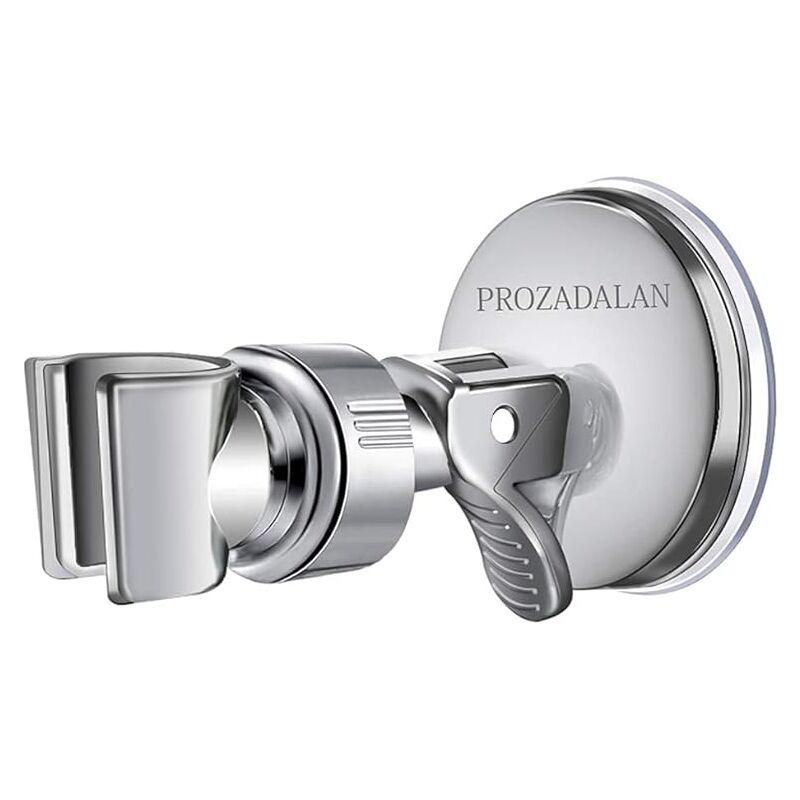 foto del prodotto fortuneville - supporto per soffione doccia a ventosa, supporto per doccia a ventosa regolabile per bagno con supporto per doccia girevole a 360 per