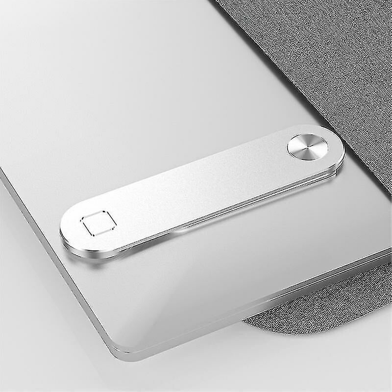foto del prodotto fortuneville - supporto per telefono magnetico argento supporto per supporto per laptop clip di montaggio laterale portatile regolabile
