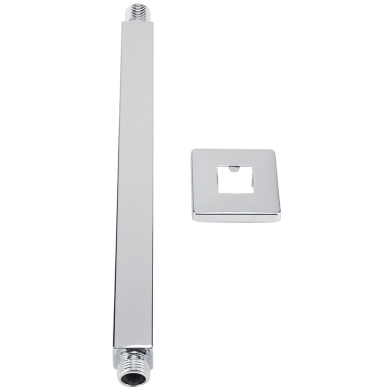 foto del prodotto fortuneville supporto per tubo flessibile per braccio doccia quadrato in acciaio inossidabile con montaggio a parete per soffione doccia a soffitto