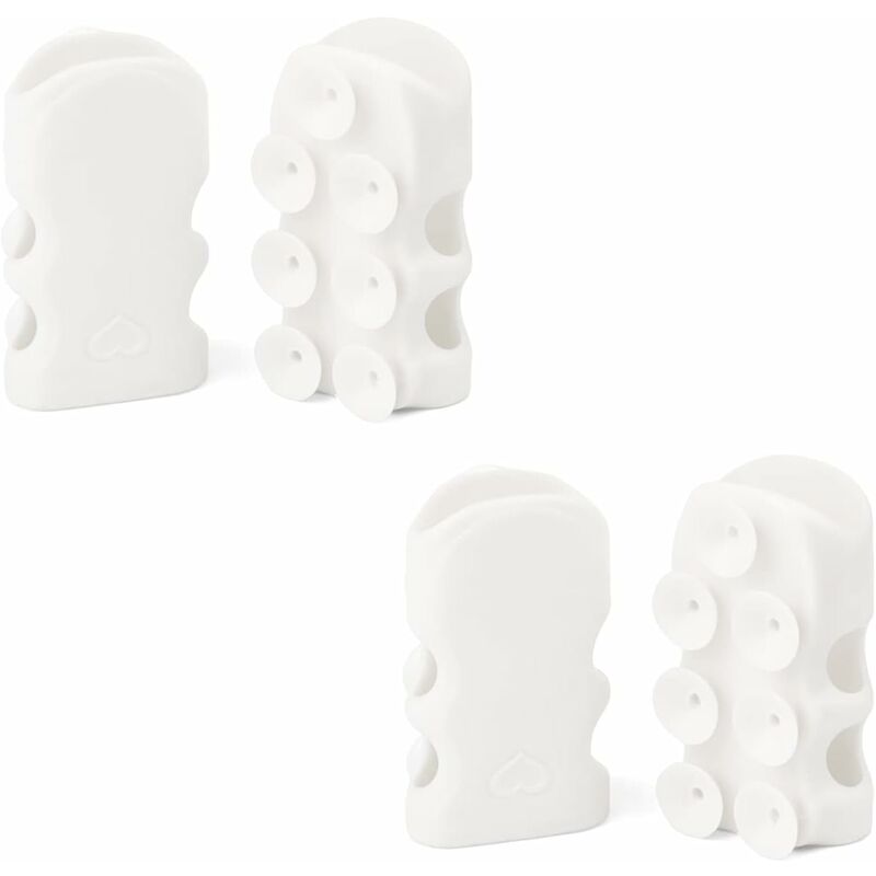 foto del prodotto fortuneville supporto per tubo flessibile, supporto per soffione doccia a 4 ventose, supporto per doccia rimovibile e riutilizzabile bagno doccia e