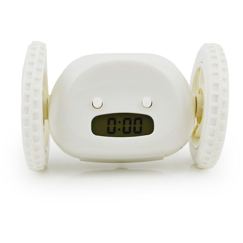 foto del prodotto fortuneville sveglia da corsa fuga sveglia elettronica lazy snooze ruota mobile gatto nascosto orologio regalo creativo ideale per chi ha il sonno