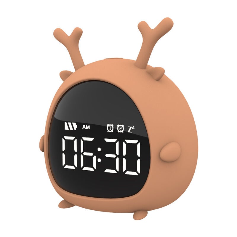foto del prodotto fortuneville sveglia digitale per bambini, sveglia digitale a led per ragazzi e ragazze sveglia senza ticchettio per bambini, sveglia da viaggio