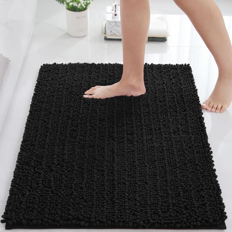 foto del prodotto fortuneville tappeti da bagno tappeti da bagno in peluche ultra morbidi, spessi, assorbenti, lavabili in lavatrice tappeti da bagno in peluche