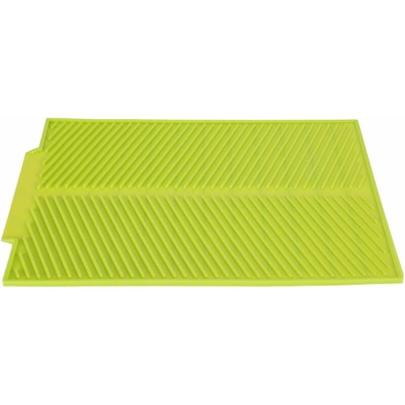 foto del prodotto fortuneville tappetino di scarico per lavastoviglie in silicone antiscivolo vassoio per asciugare il tappetino per la cucina verde, di piccole