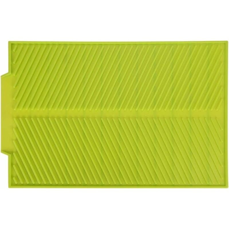 foto del prodotto fortuneville - tappetino per lavello da cucina, tappetino di drenaggio in silicone tappetino per asciugare i piatti in silicone verde tappetino per asciugare i piatti in silicone (large fruity green (43x33))