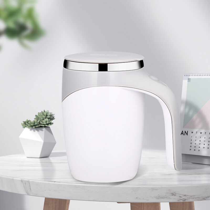foto del prodotto fortuneville tazza magnetica automatica con agitazione automatica differenza di temperatura tazza per miscelare il caff in acciaio inossidabile
