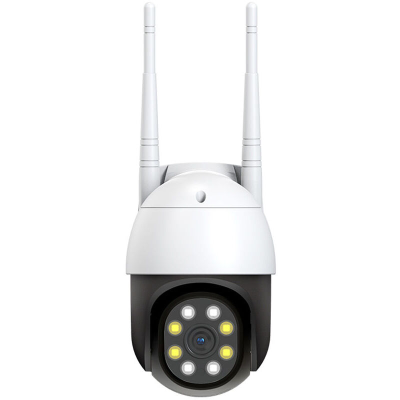 foto del prodotto fortuneville telecamera di sicurezza esterna da 1 mp, cupola ptz wifi 720p, vista a 360 , visione notturna, audio a doppio canale, rilevamento del