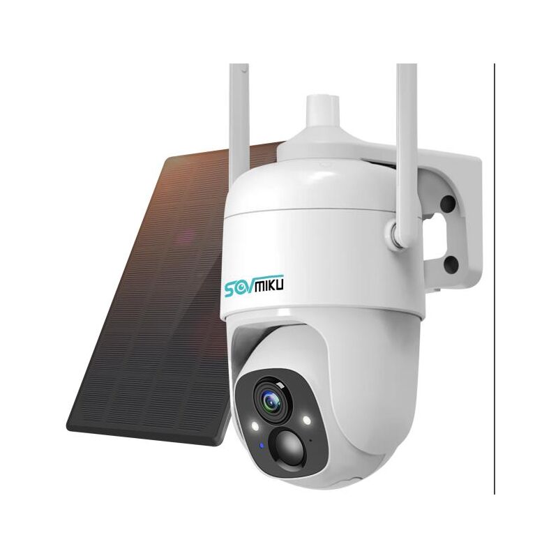 foto del prodotto fortuneville telecamera wifi pi pannello solare da 3w