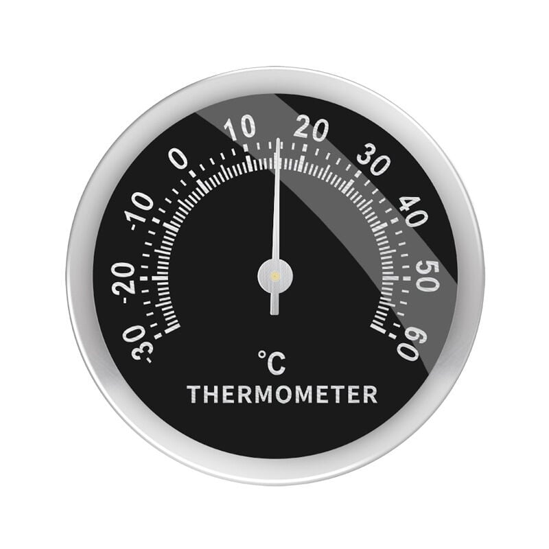 foto del prodotto fortuneville termometro per mini auto da 58 mm display della temperatura meccanico analogico con termometro per auto adesivo per termometro per