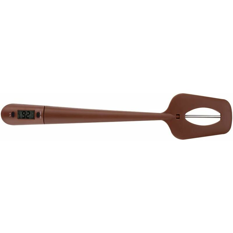 foto del prodotto fortuneville termometro portatile per salse da cucina spatola per dolci da cucina lettore di temperatura all in one nylon agitatore in silicone