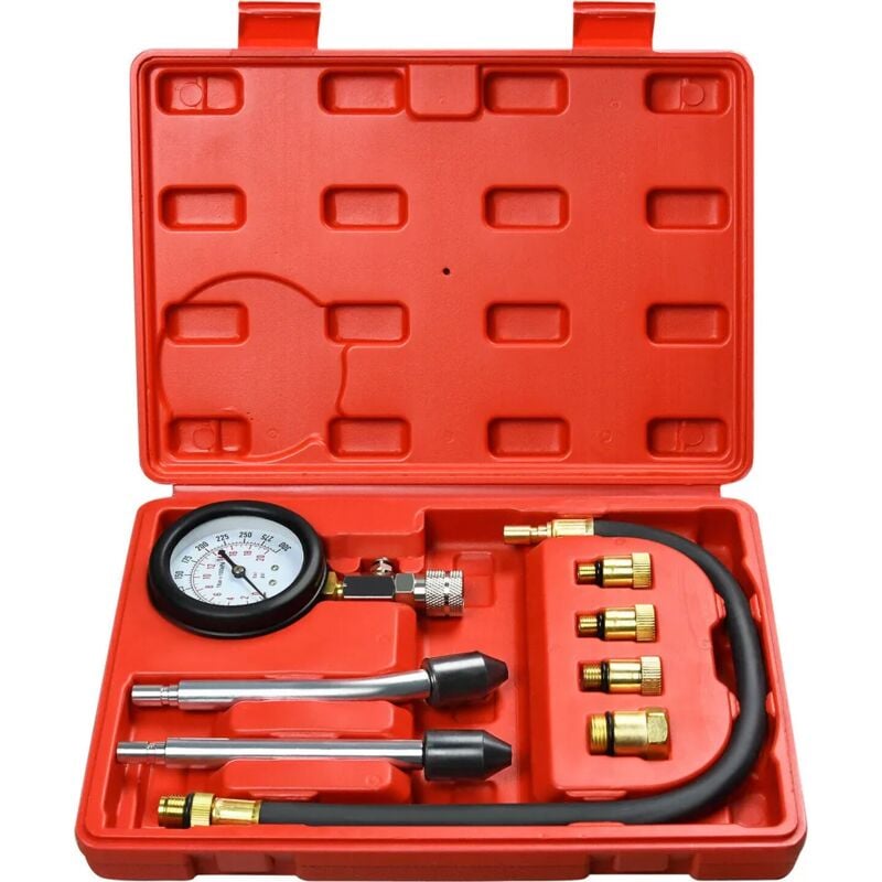 foto del prodotto fortuneville tester di compressione per autoveicoli misuratore di compressione del kit di test del calibro automatico del motociclo
