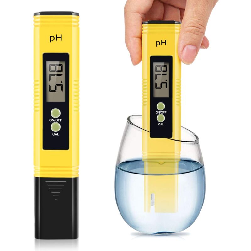 foto del prodotto fortuneville tester ph con elevata precisione 0,01 e intervallo di misurazione ph 0 14 per coltura idroponica, consumo domestico