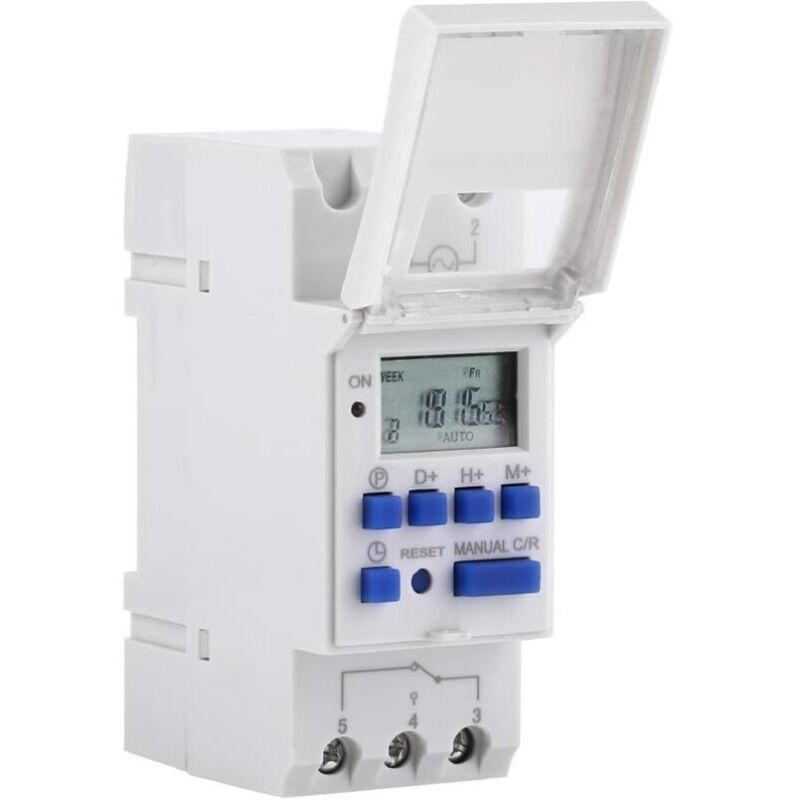 foto del prodotto fortuneville timer lcd programmatore elettrico settimanale interruttore timer digitale 15a 220v 
