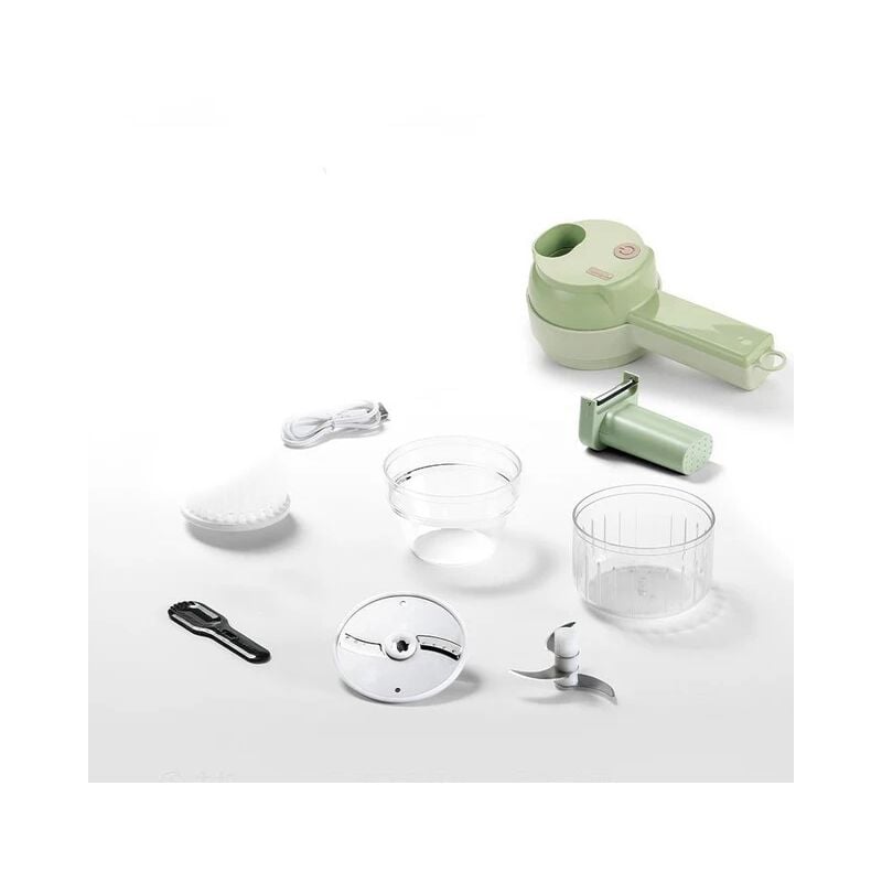 foto del prodotto fortuneville tritaverdure elettrico, tritatutto, taglia verdure, trita aglio e carne, pelapatate, accessori cucina, gadget