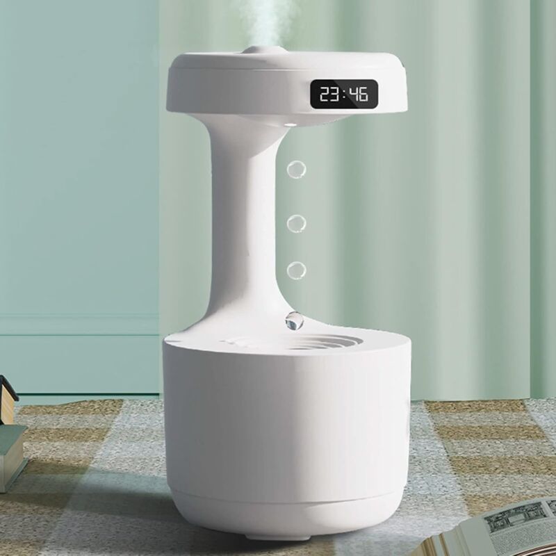 foto del prodotto fortuneville umidificatore ad ultrasuoni umidificatore a goccia d acqua antigravit , umidificatore silenzioso ultra silenzioso, umidificatore,