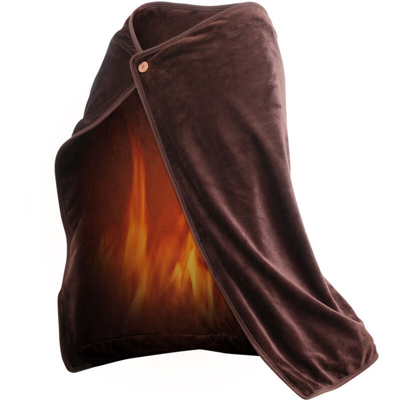 foto del prodotto fortuneville una coperta riscaldata elettrica coperta riscaldante invernale coperta riscaldante usb flanella 5v coperta riscaldante ricaricabile