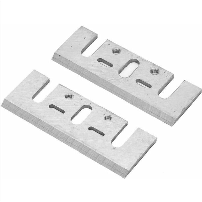 foto del prodotto fortuneville una coppia di lame per pialla elettrica di ricambio da 3 1 4 pollici 82x28x3 mm hss per hitachi ryobi makita 1900b