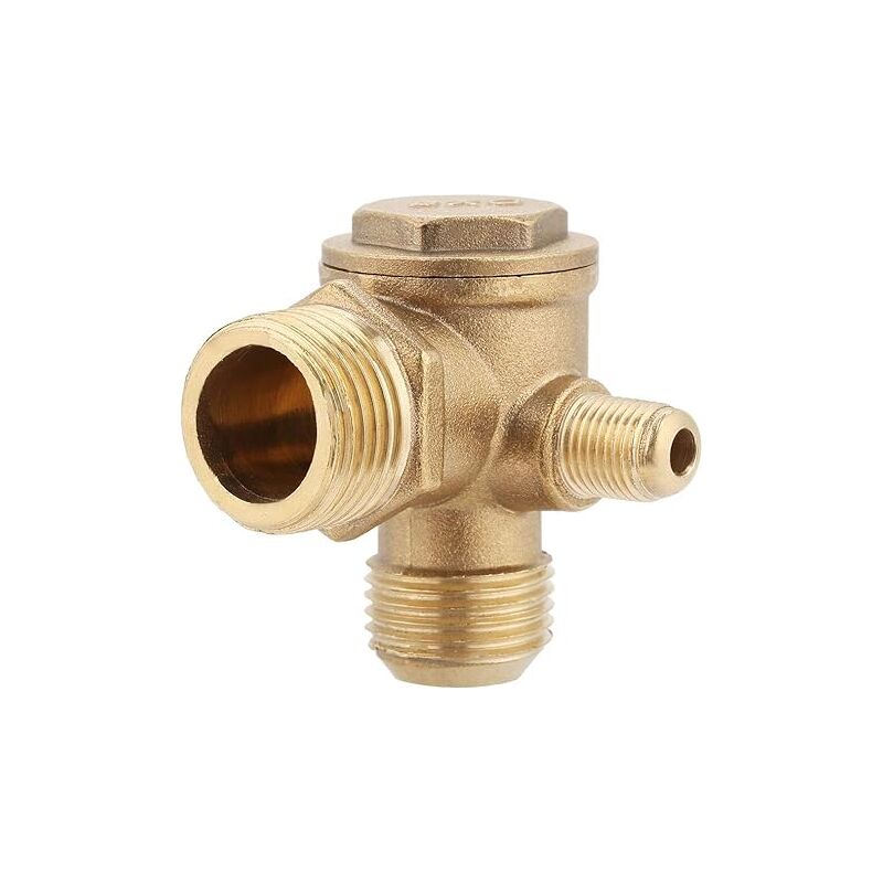 foto del prodotto fortuneville valvola di ritegno del compressore in ottone filettatura esterna raccordi a pressione atmosferica da 90 gradi 20x19x10mm