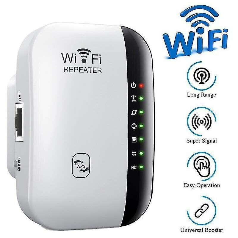 foto del prodotto fortuneville wireless wifi ripetitore 300mbps rete wi fi range extender router 2.4g antenna amplificatore di segnale
