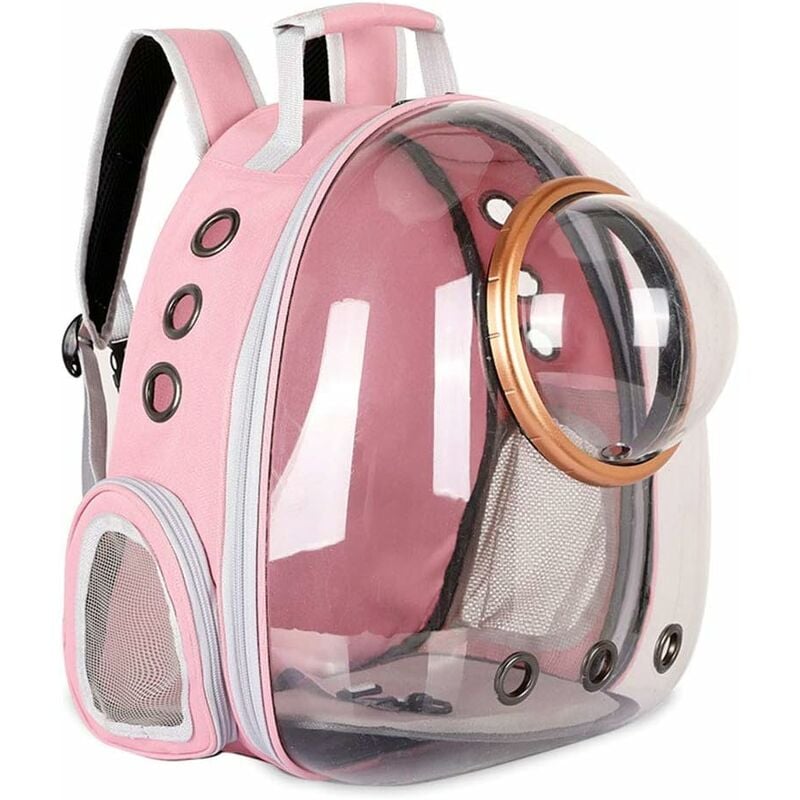 foto del prodotto fortuneville zaino capsula spaziale per animali di piccola e media taglia, trasparente, traspirante, resistente al calore, per viaggi, trekking,